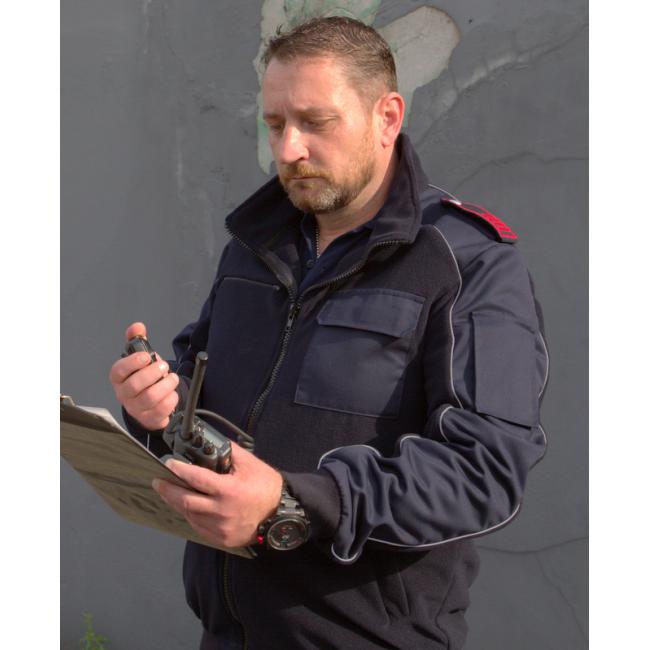 Feuerwehr Fleecejacke "Brandmeister" mit  Reflektor by Steinforth