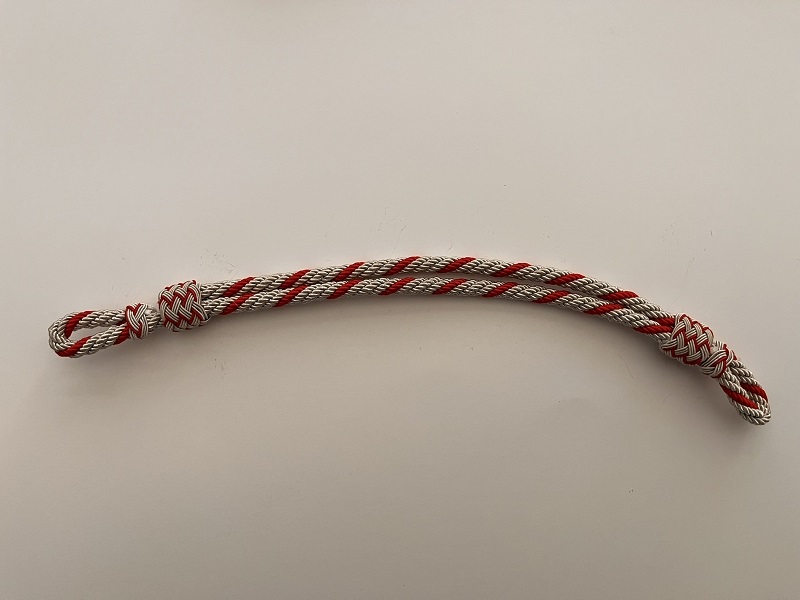 Dienstmütze - Mützenkordel, 8mm breit, Farbe rot/silber